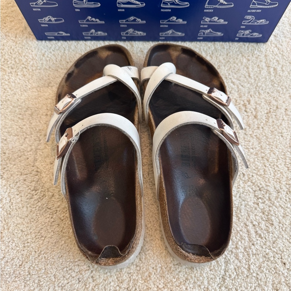 Birkenstock White Mayari Sandals - Picture 2 of 7